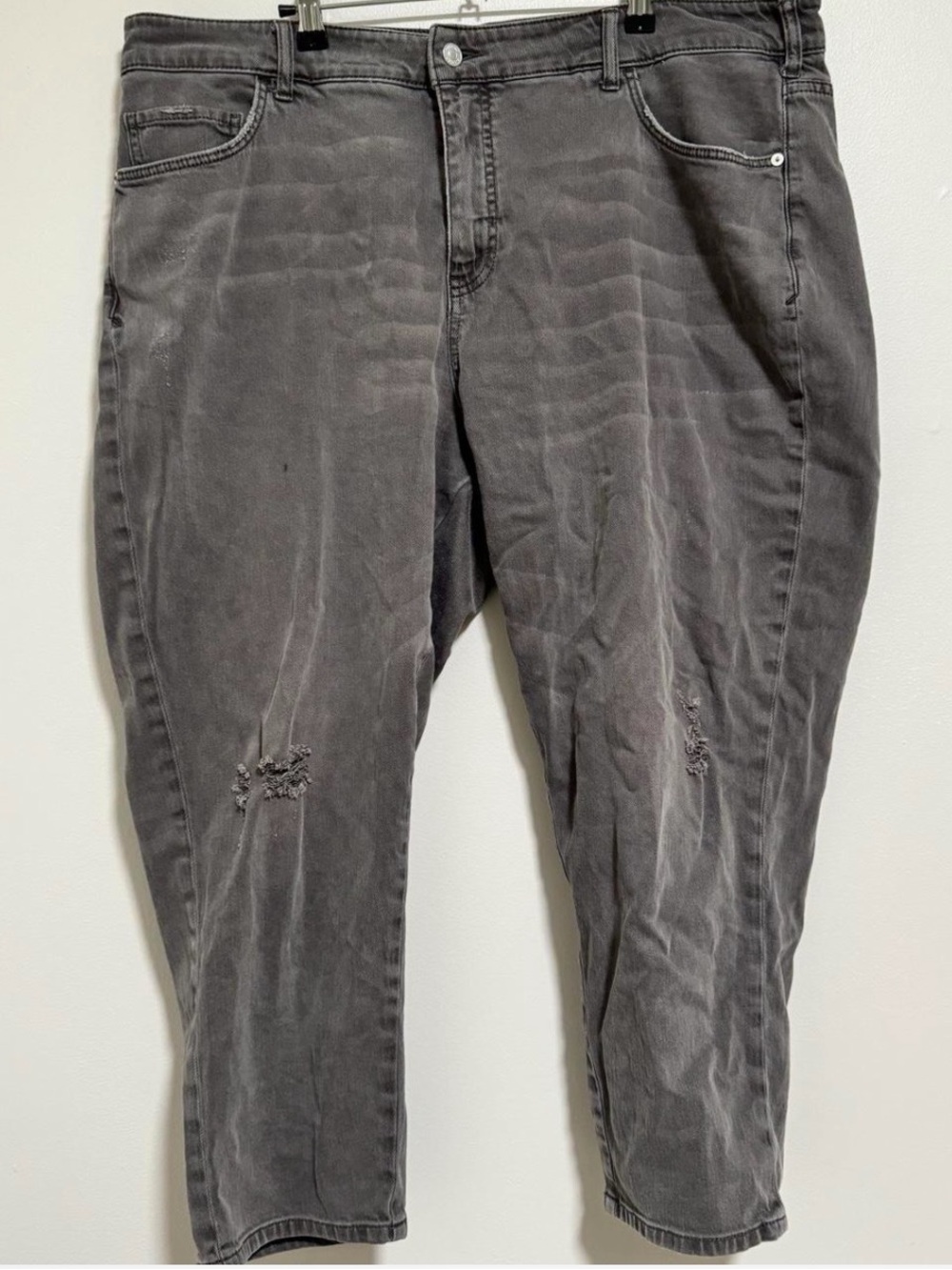 Anthropologie Pilcro Charcoal Distressed Jeans